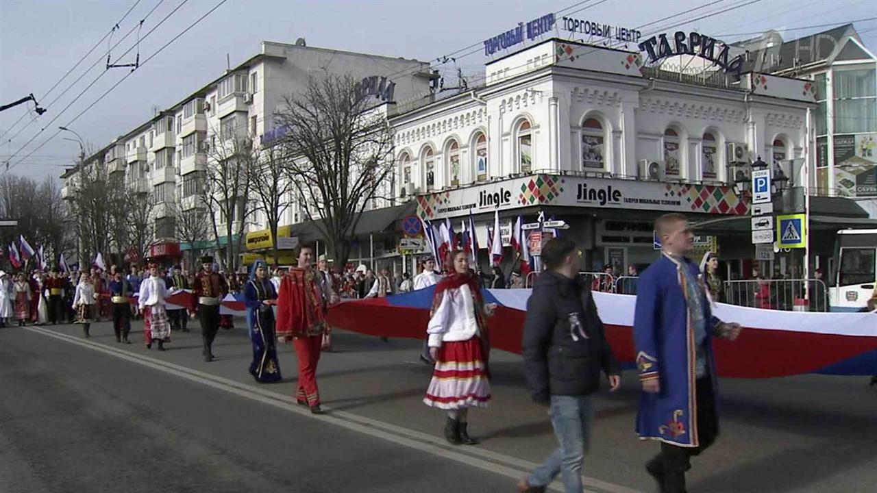 По всей России проходит фестиваль "Крымская весна"