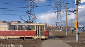 Жёсткое ДТП с участием трамвая в Туле. 27.03.2023 г. - Severe accident involving a tram in Tula