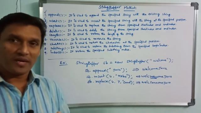 StringBuffer Class Methods in Java | StringBuffer Methods | Strings | Java Programming | Telugu