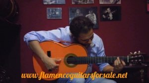 Diego del Morao plays the Gerundino Fernández 1990 flamenco guitar for sale