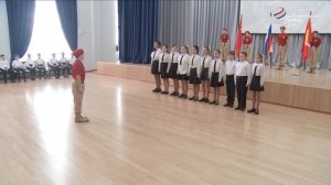 В Серпухове в школе №18 прошел конкурс «Смотр строя и песни»