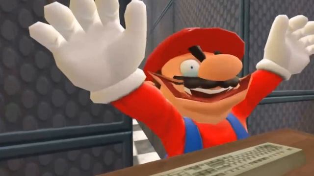 SMG4:Марио играет кота Марио, но каждый раз, когда он умирает, стены смыкаются(русская озвучка)