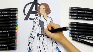 Marvel Coloring SET  Avengers Game Coloring Book раскраски Марвел