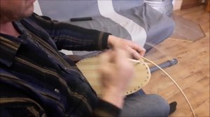 Плетение грибной корзины узелком, часть 1