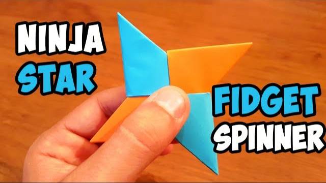 DIY Paper Ninja Fidget Spinner | Easy Ninja Star Spinner Tutorial смотреть онлайн