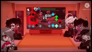Helluva Boss reacts to FNF Tricky Mod FT. White-Eye | Read Desc |