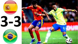 Испания - Бразилия - 3-3! Супер-матч!