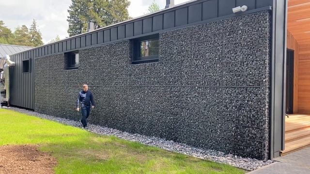 Фасадные системы из сварных габионов. смотреть онлайн