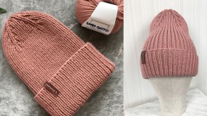 ТЕПЛАЯ , ДВУСТОРОННЯЯ ШАПКА  ЛУКОВКА ! KNITTEDHAT.