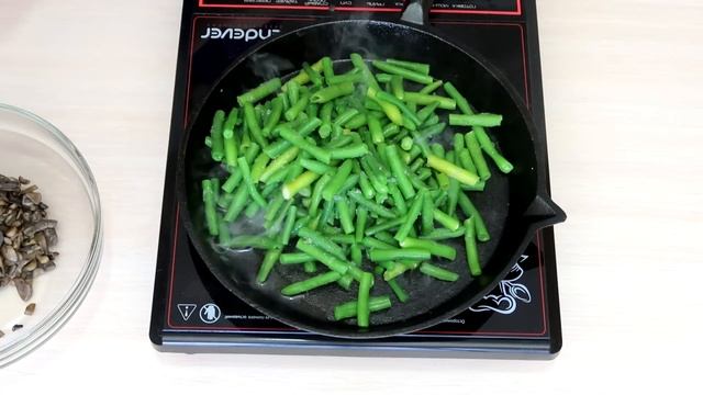 Салат со стручковой фасолью и шампиньонами смотреть онлайн
