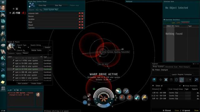 Null Sec Exploration with Astero, Relic and Data sites, Wormholes, Eve Online смотреть онлайн