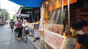 [4K] Bangkok morning street food & market "Siwanit Market" close to Victory Monument