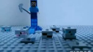 Лего мультик Майнкрафт. Стив ищет алмазы / Cartoon lego Minecraft