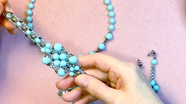 Комплект украшений бирюзового цвета