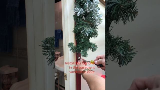 DIY How to install LED garland in the basement washroom door