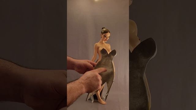 авторская кукла из папье-маше