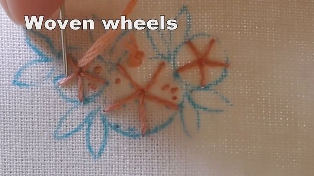 TEN hand embroidered flowers tutorial, easy to stitch, free design pdf!