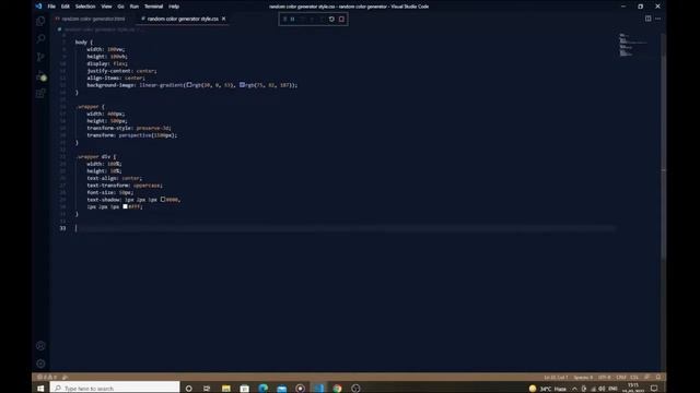 HTML Random Color Generator | JavaScript color generator with beautiful hover effect #No_Limit_Code