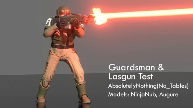 Guardsman and Lasgun test (Warhammer 40k animation) смотреть онлайн