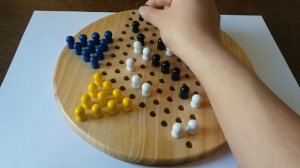 Chinese checkers game  -  game  ' SIDE  S '  vs  ' THE  PEARL '  shape 2