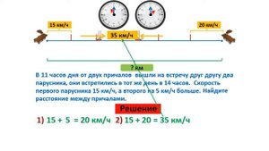 Урок. Задача на встречное движение. Найти расстояние. Математика 4 класс. #учусьсам