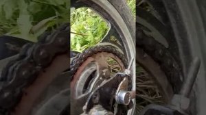 Натягиваю цепь на мопеде альфа!