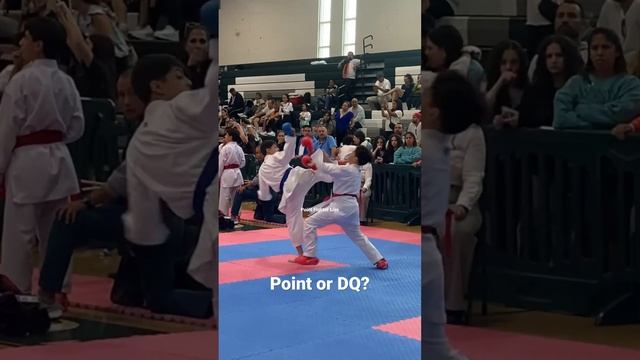 Karate head kick ? Point or DQ?