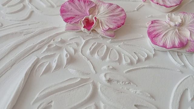 ?Экзотическая объемная картина из шпатлёвки своими руками. #барельеф #painting  #art #tutorial
