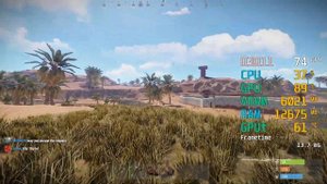 GeForce GTX 1660 -- Intel Core i7-3770 -- Rust FPS Test