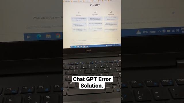 Chat GPT Error Solution. #onlineearningwithoutinvestment #chatgpt