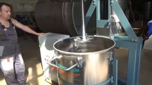 Диссольвер с подкатной дежой и подъёмной крышкой