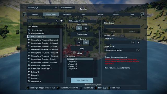 Space Engineers Xbox: AI Landing (Flight/Move/Recorder) (Part 2) смотреть онлайн