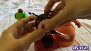 Лунтик и его друзья/баба Капа деревянная игрушка/обзор/мультик из игрушек ??