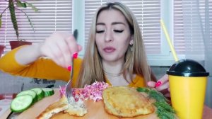 МУКБАНГ | ДИКАЯ ТРЭШ ИСТОРИЯ | СВЕКРОВЬ | ДРАНИКИ С МЯСОМ | АСМР | MUKBANG | ASMR | EATING SHOW