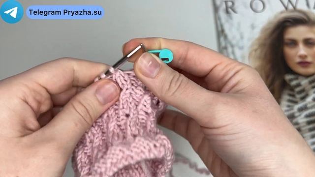 ? ПОКАЗЫВАЕМ УЗОР ПО КРУГУ! ПОТРЯСАЮЩИЙ ЛЕГКИЙ ? Ажурный узор спицами. Узор для кардигана и паутинк
