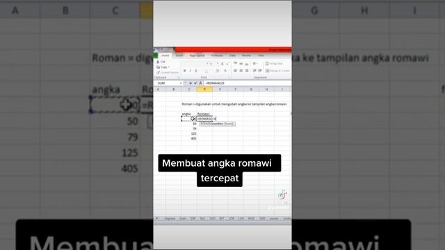 Membuat angka Romawi || excel || short смотреть онлайн