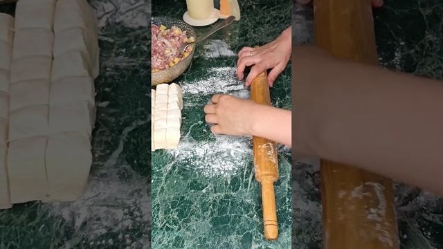 САМСА из готового слоеного теста. САМСА с мясом. Быстро и очень вкусно?