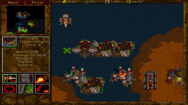 Warcraft 2:Tides of Darkness Orc campaign mission 12 смотреть онлайн
