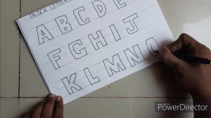 how to write Block Letters / 2D Alphabets (A to Z) / Styling Letters in 2D