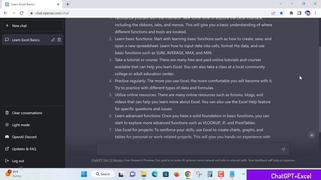 ChatGPT - How to Learn Excel Formulas - Excel Spreadsheets