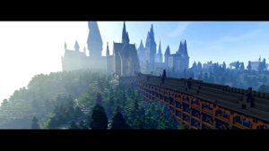 Карты Minecraft Harry Potter in Minecraft - Hogwarts Гарри Поттер в Майнкрафт Хогвардс (скачать)