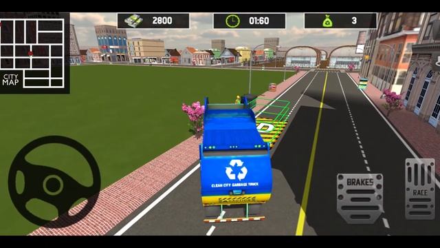Garbage Truck Collecting Trash in Road - Best Truck Driving Simulator #7 - Android Gameplay смотреть онлайн