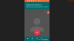 Звонок деду морозу крута он ответел