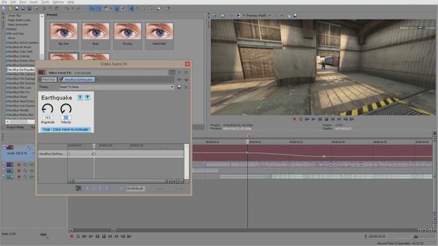 Sony Vegas: Тряска камеры смотреть онлайн