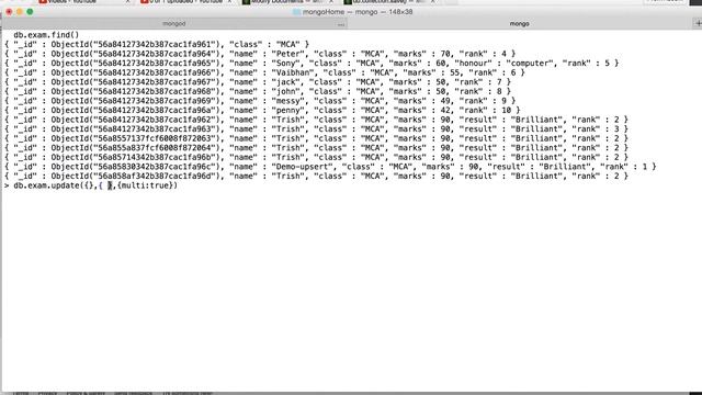 MongoDb Tutorial 26 : how to rename exiting field using update in MongoDB