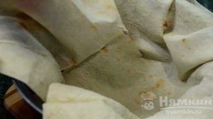 Ленивая ачма из лаваша с брынзой