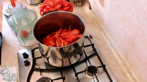 Лечо с чесноком.