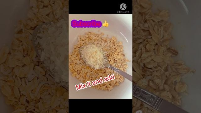 Quick and Easy Microwave OATS with COCONUT ?? #food