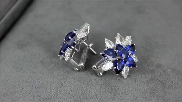 Серьги с сапфирами и бриллиантами смотреть онлайн