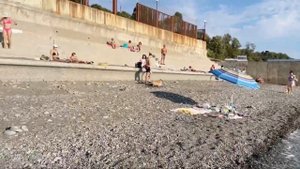 #СОЧИ - ПОГОДА В СОЧИ В СЕНТЯБРЕ 🤩 ПЛЯЖ «САНТА БАРБАРА»  #сочи #черноеморе